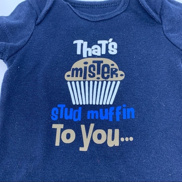 Garanimals “That’s Mr. Stud Muffin to You!” 0-3M - Picture 2 of 4